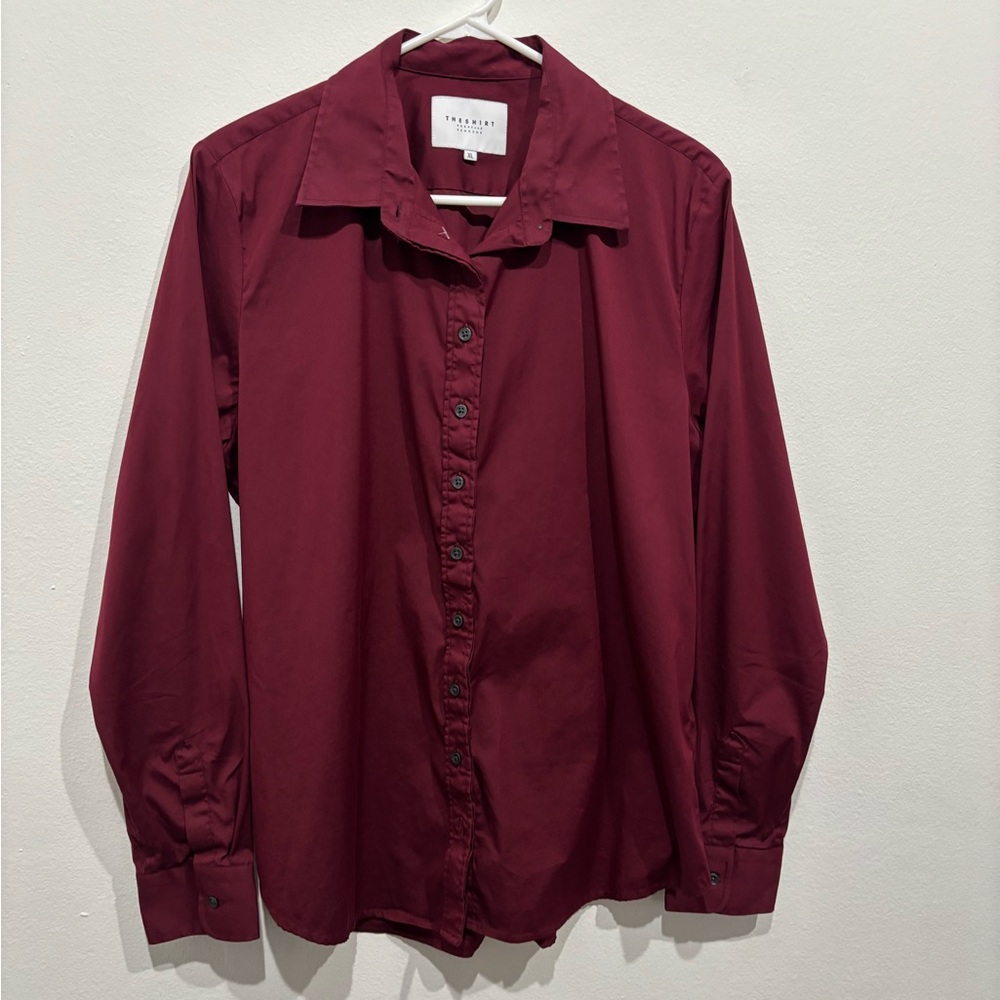 THE SHIRT by Rochelle Behrens Burgundy Size XL